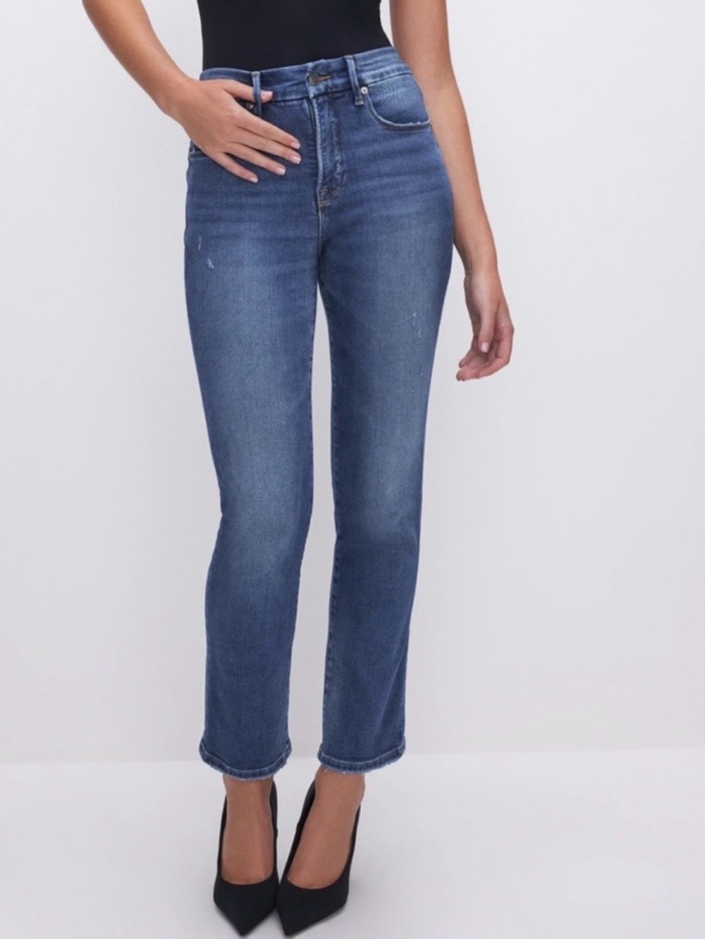 Good American Women's Skinny Jeans - Medium Blue Wash